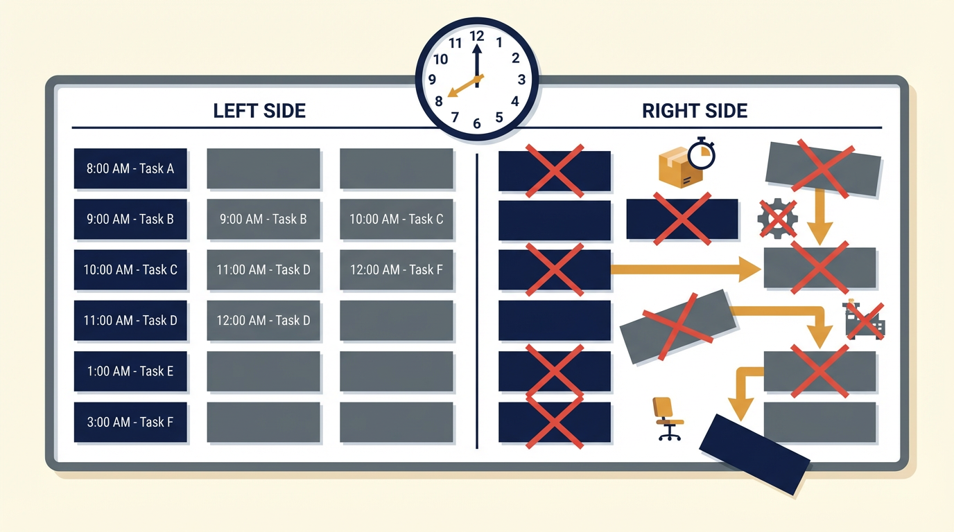 Why Most Production Plans Collapse by Noon